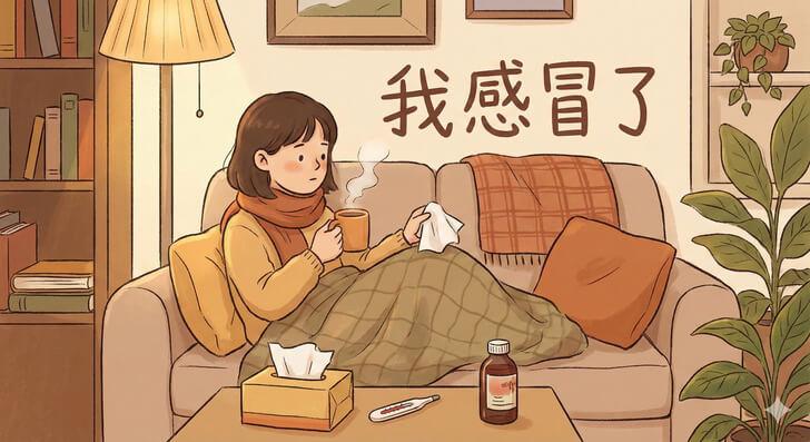 「我感冒了」的英文怎麼說？