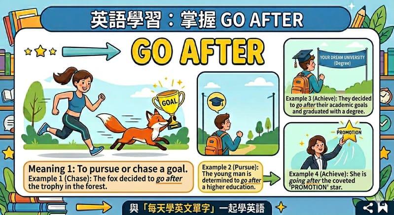 英文的 Go After 意思