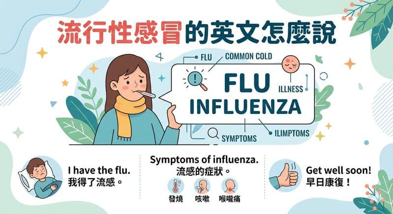 流行性感冒的英文怎麼說