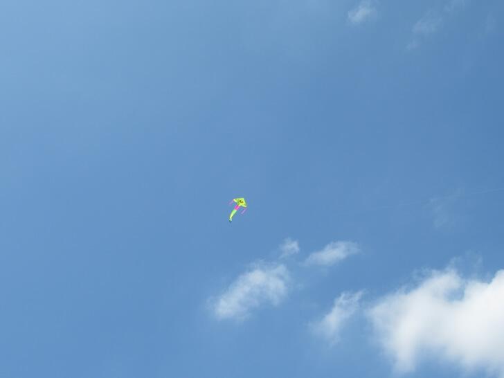 風箏,放風箏,藍天白雲,天空,晴朗英文